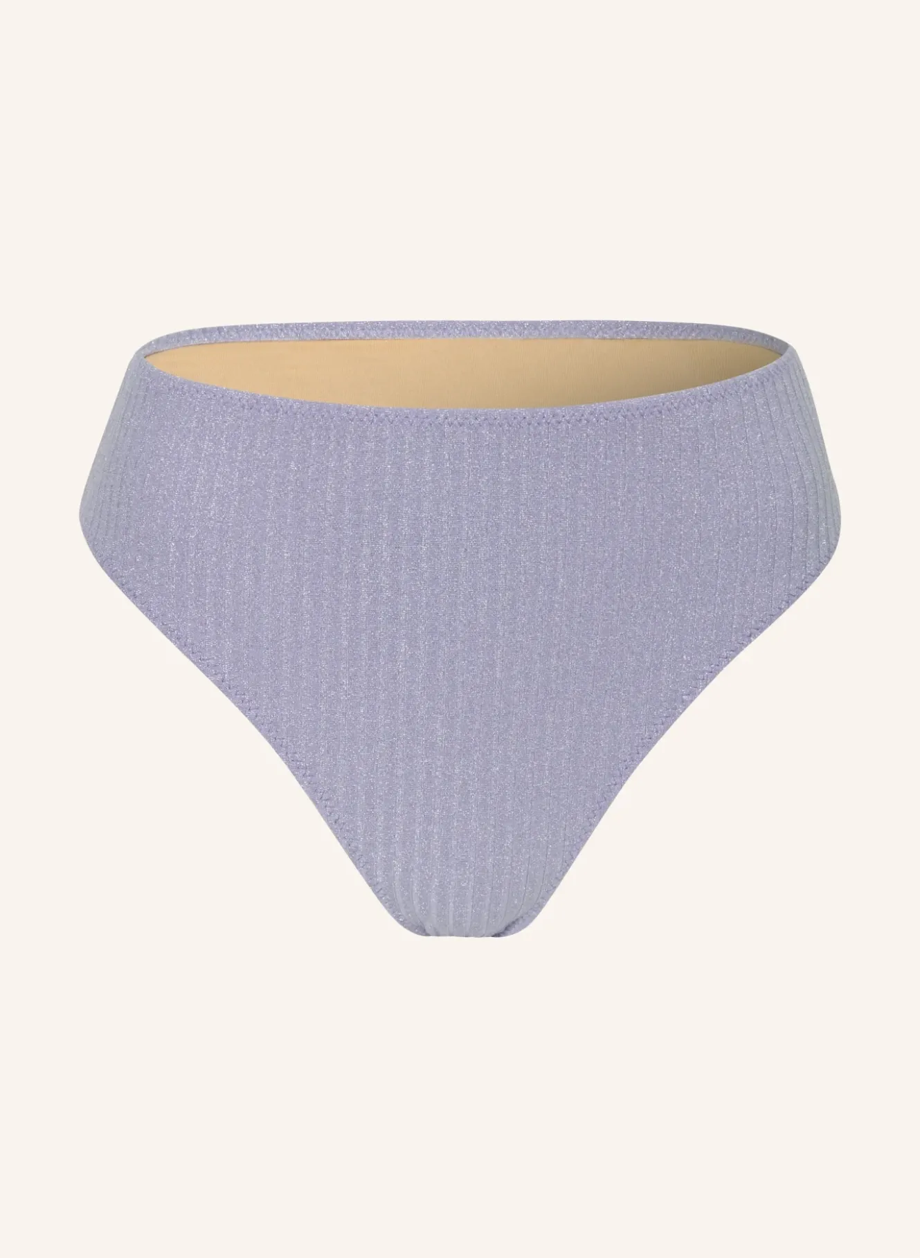 High-Waist-Bikini-Hose TINJIS mit Glitzergarn