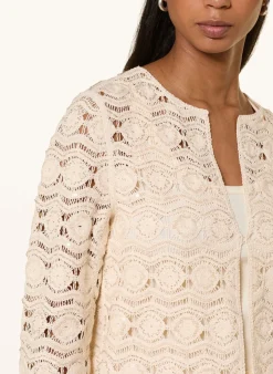 Häkeljacke mit Schmuckperlen