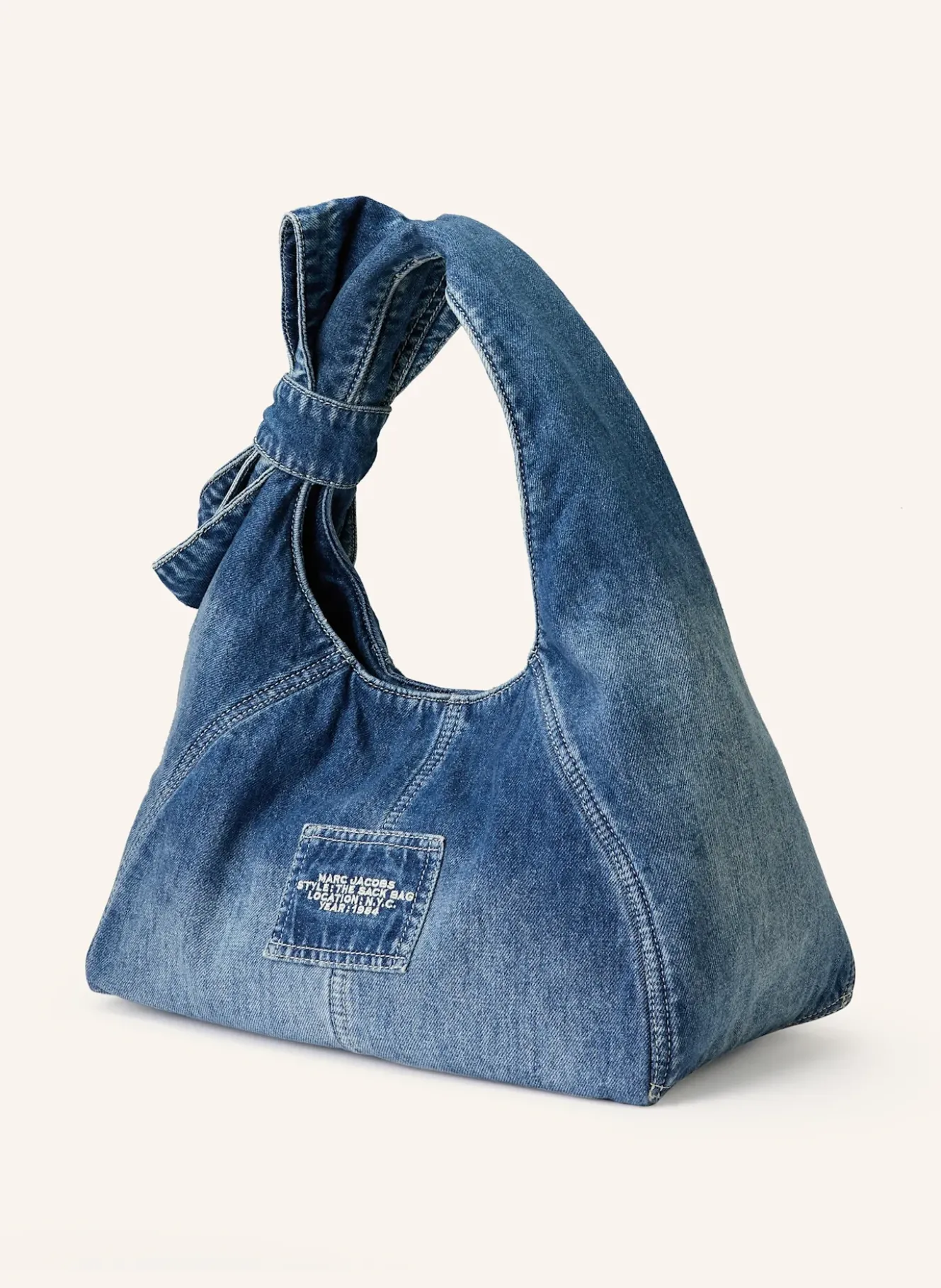 Hobo Bag THE BOW DENIM SACK BAG