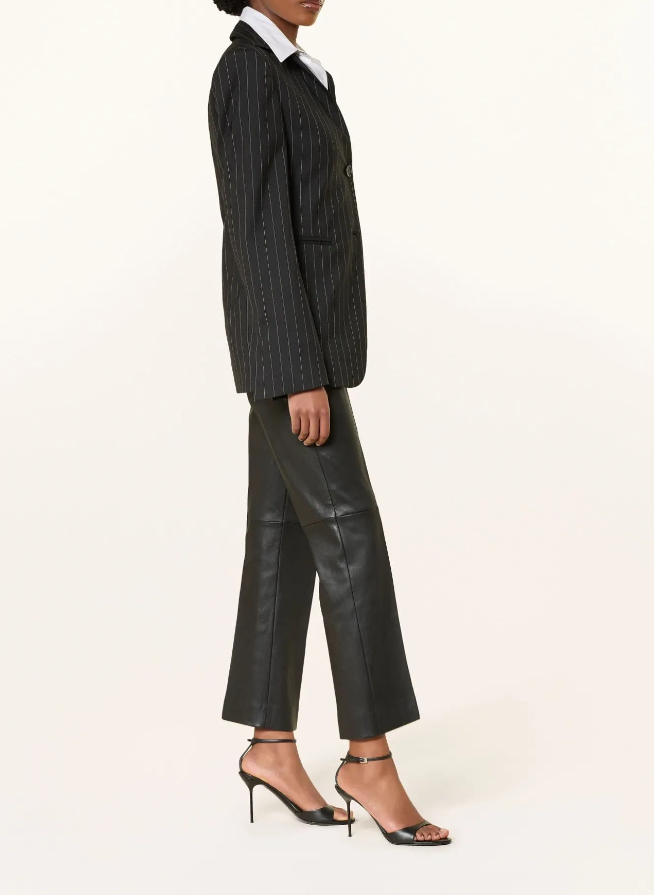 7/8-Hose GEORGETTE aus Leder