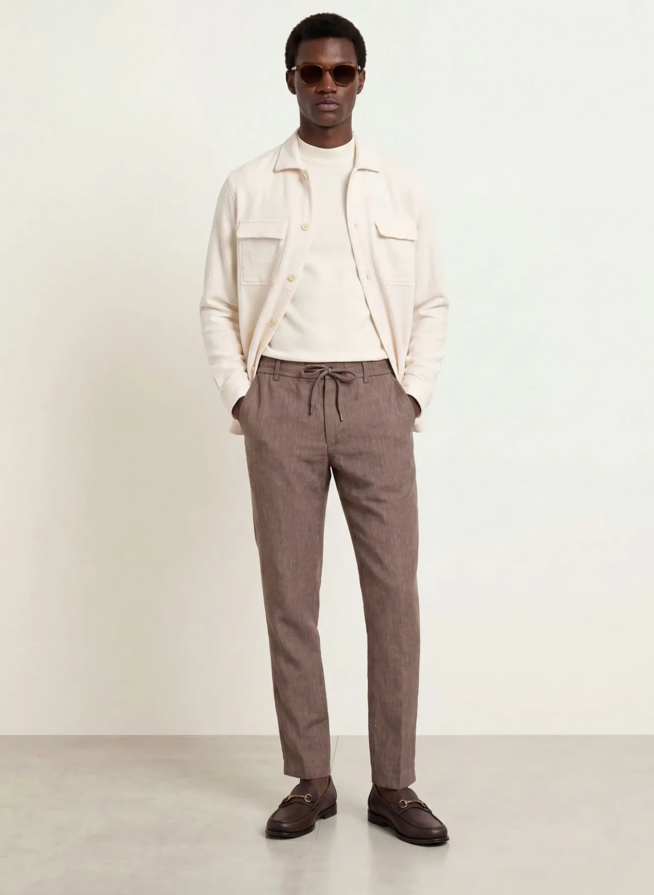 Hose KANE Extra Slim Fit mit Leinen