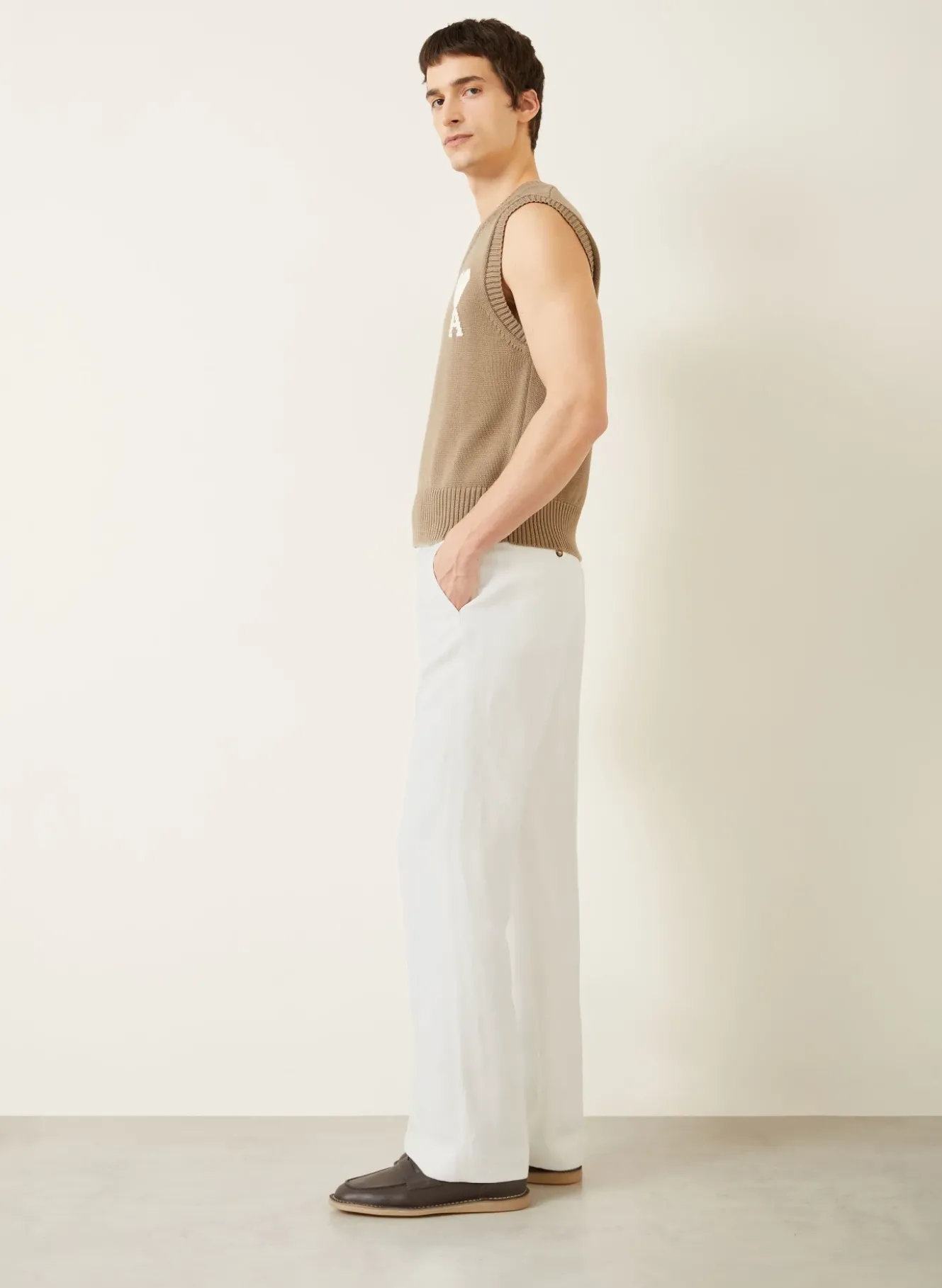Hose Regular Fit mit Leinen