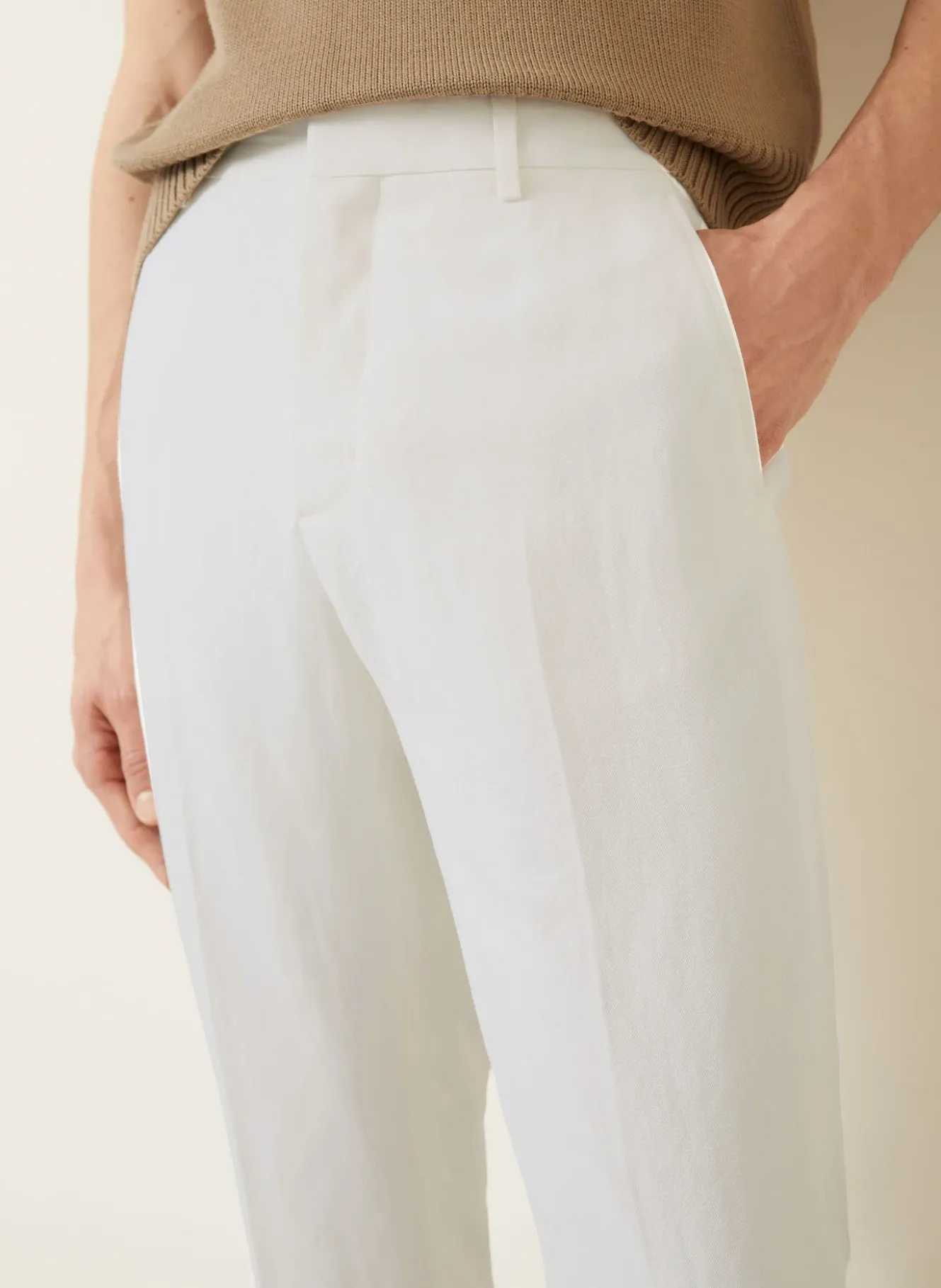 Hose Regular Fit mit Leinen