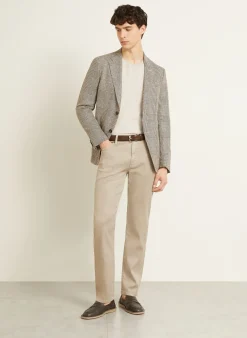 Hose Slim Fit mit Leinen