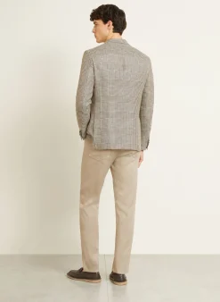 Hose Slim Fit mit Leinen