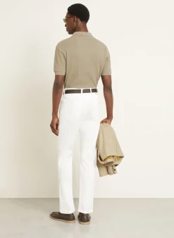 Hose Slim Fit mit Leinen