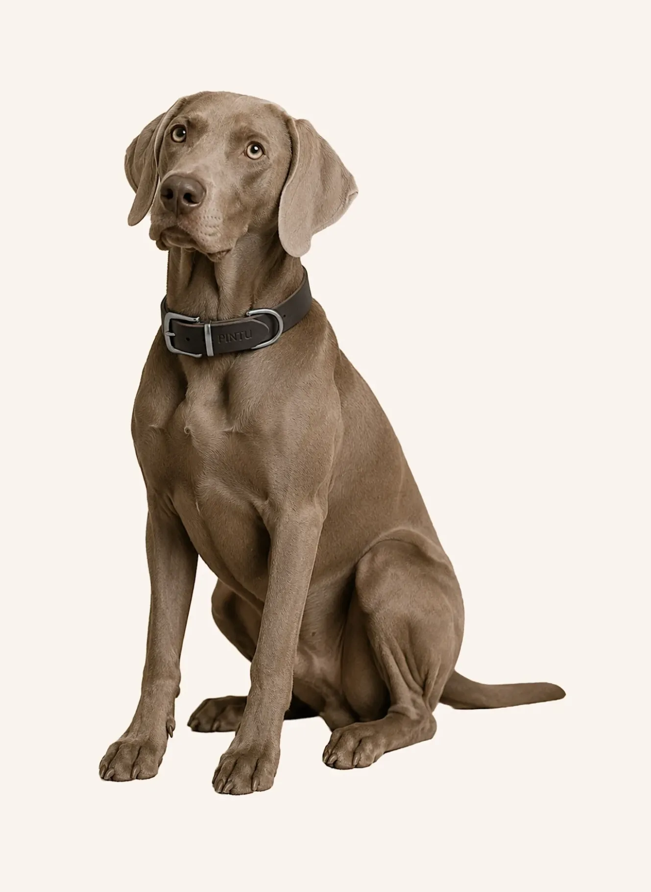 Hundehalsband MONTE mit Beschlag aus Edelstahl