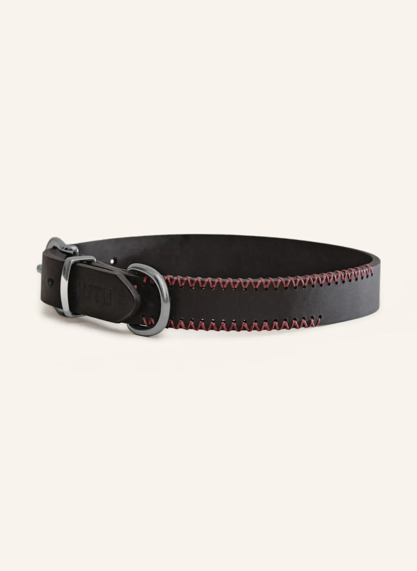 Hundehalsband PORTHOS mit Beschlag aus Edelstahl