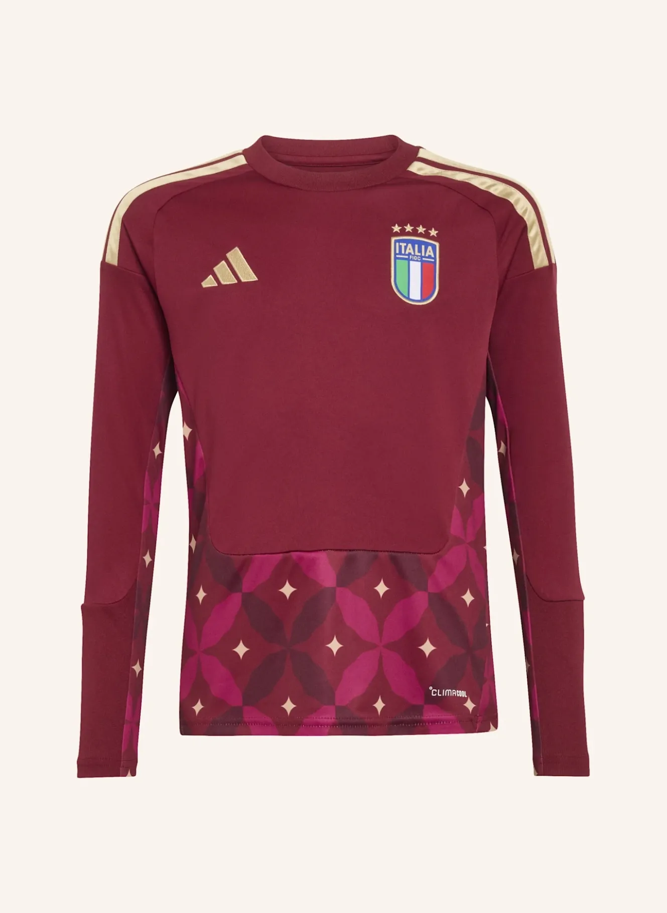 ITALIEN 26 KIDS TORWART-HEIMTRIKOT, LANGÄRMLIG