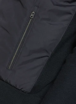 Jacke im Materialmix
