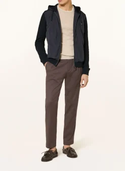 Jacke im Materialmix