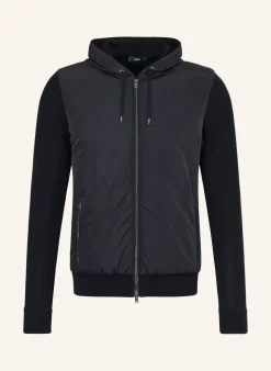 Jacke im Materialmix