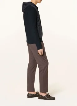 Jacke im Materialmix