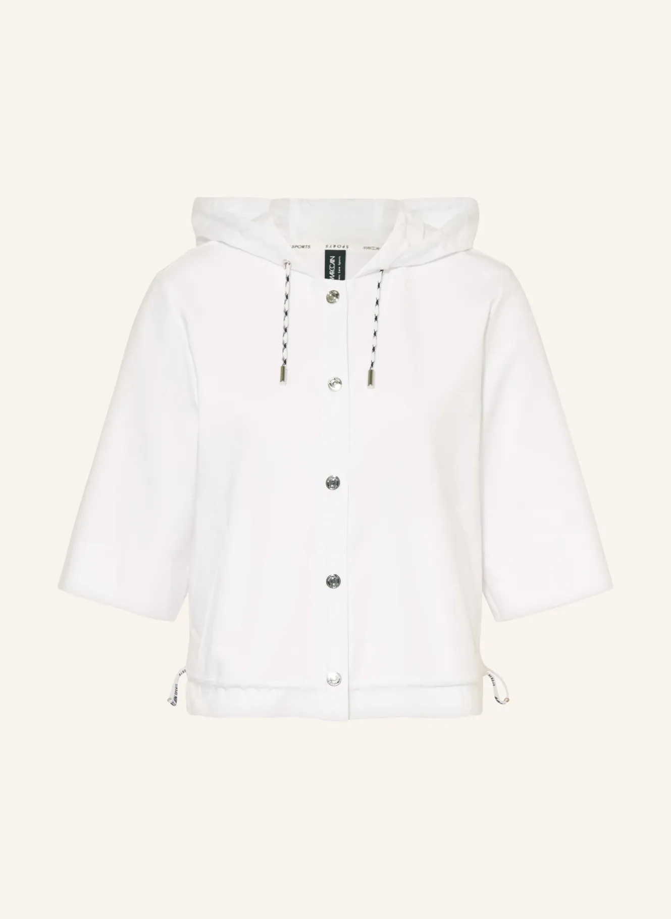 Jacke im Materialmix mit 3/4-Arm