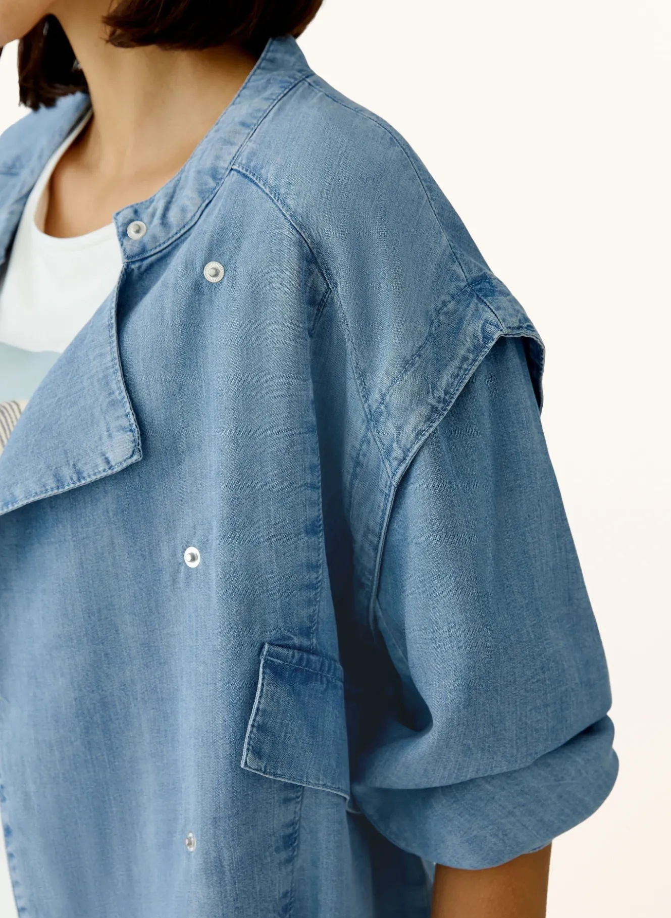 Jacke in Jeansoptik