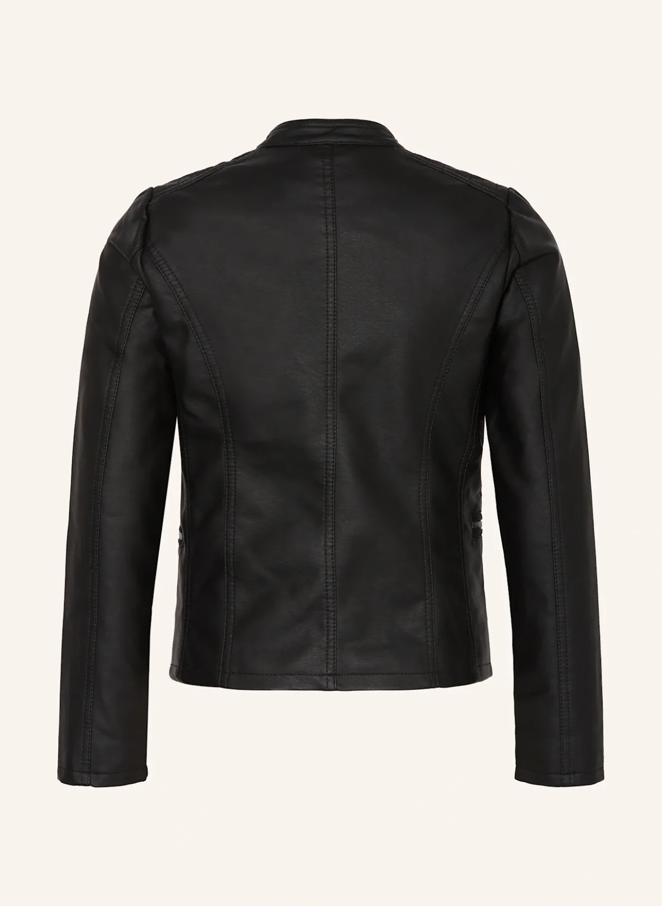 Jacke in Lederoptik