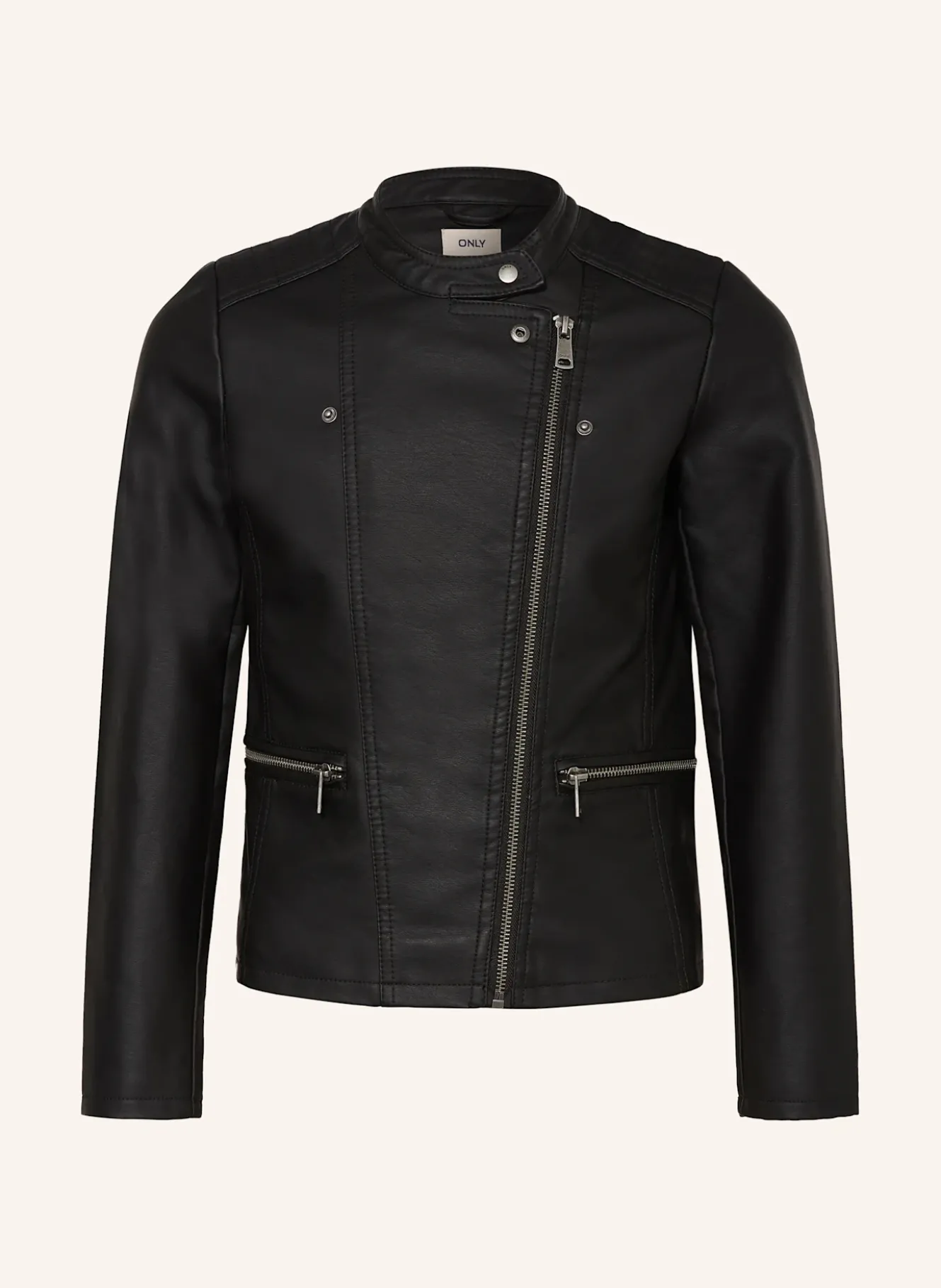 Jacke in Lederoptik