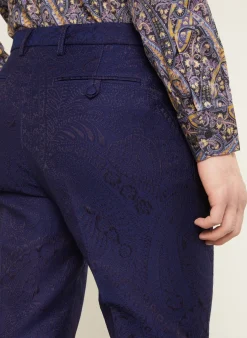 Jacquard-Hose Regular Fit