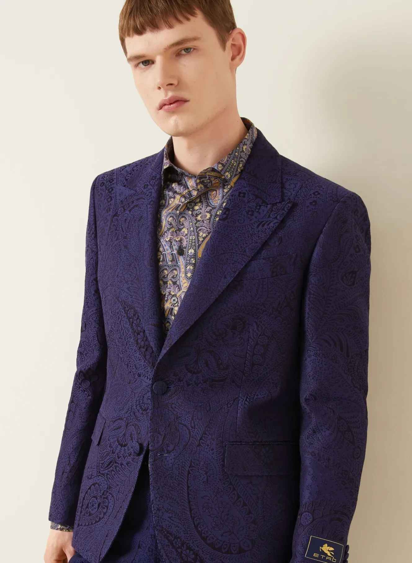 Jacquard-Sakko Regular Fit