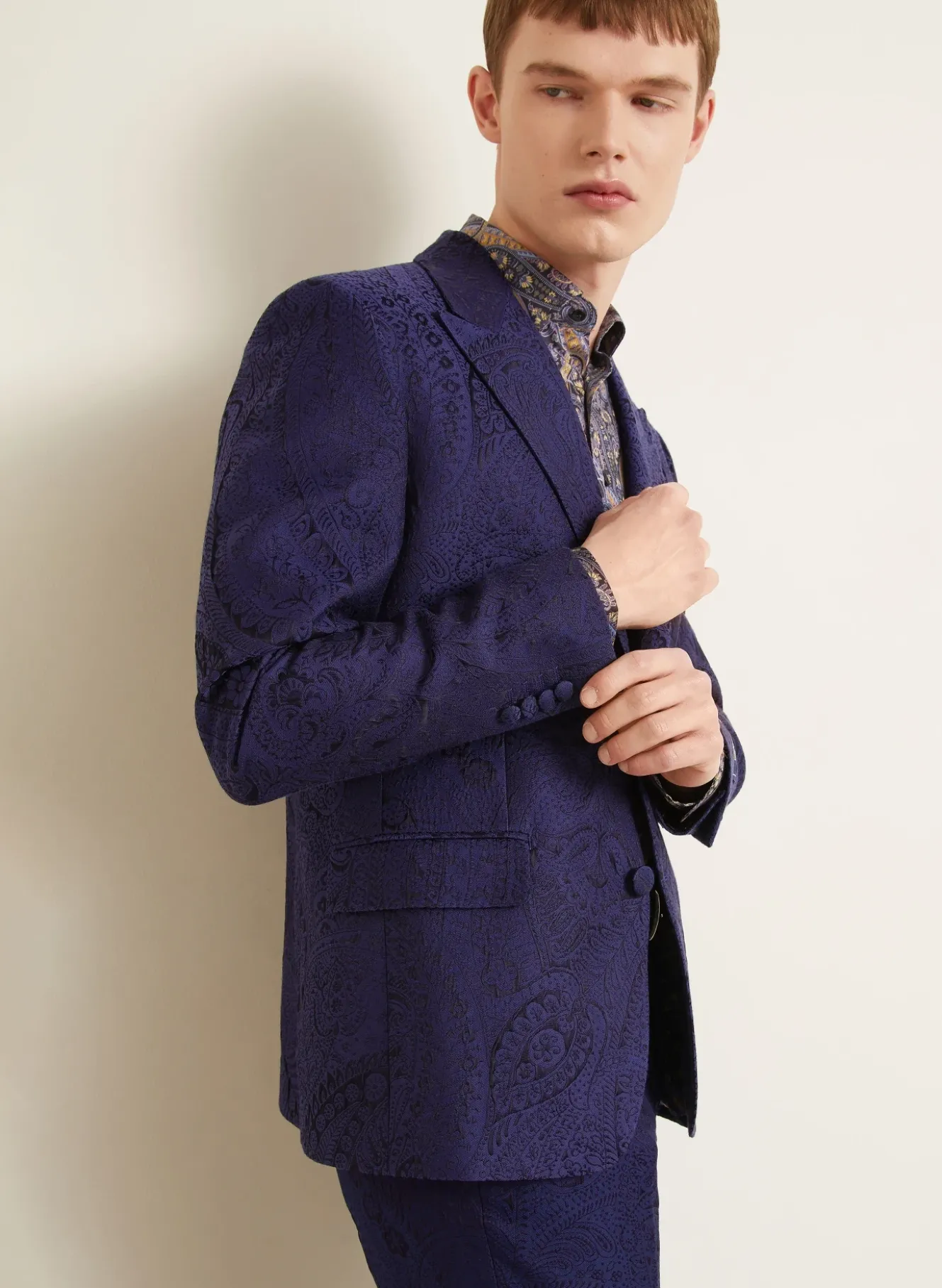 Jacquard-Sakko Regular Fit