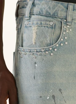 Jeans Baggy Fit mit Nieten