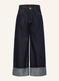 Jeans Palazzo Fit mit Glitzergarn