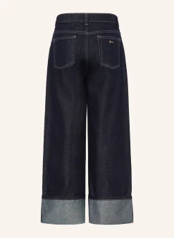 Jeans Palazzo Fit mit Glitzergarn