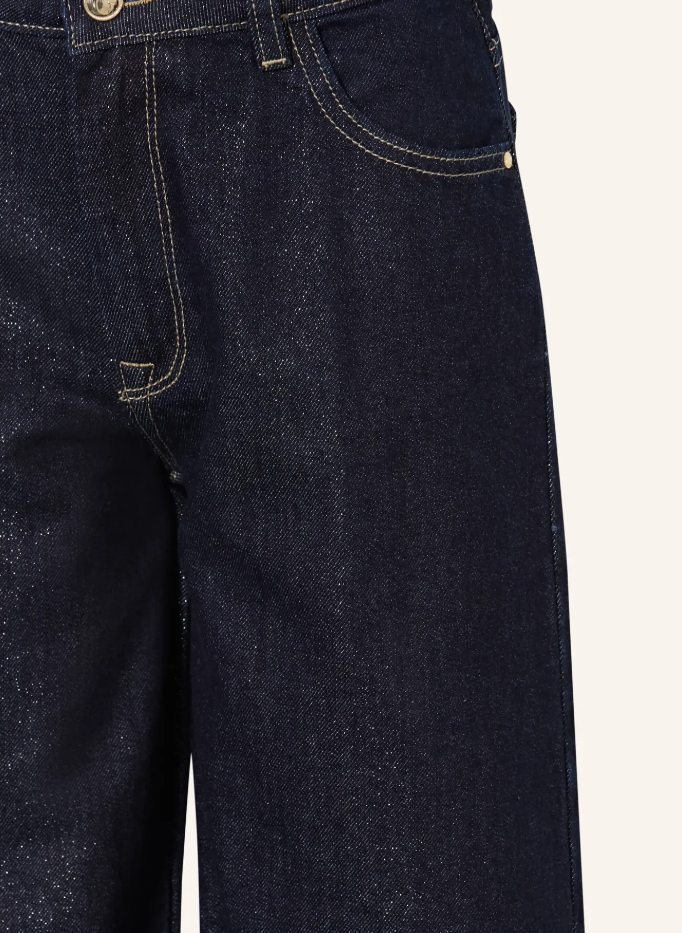 Jeans Palazzo Fit mit Glitzergarn