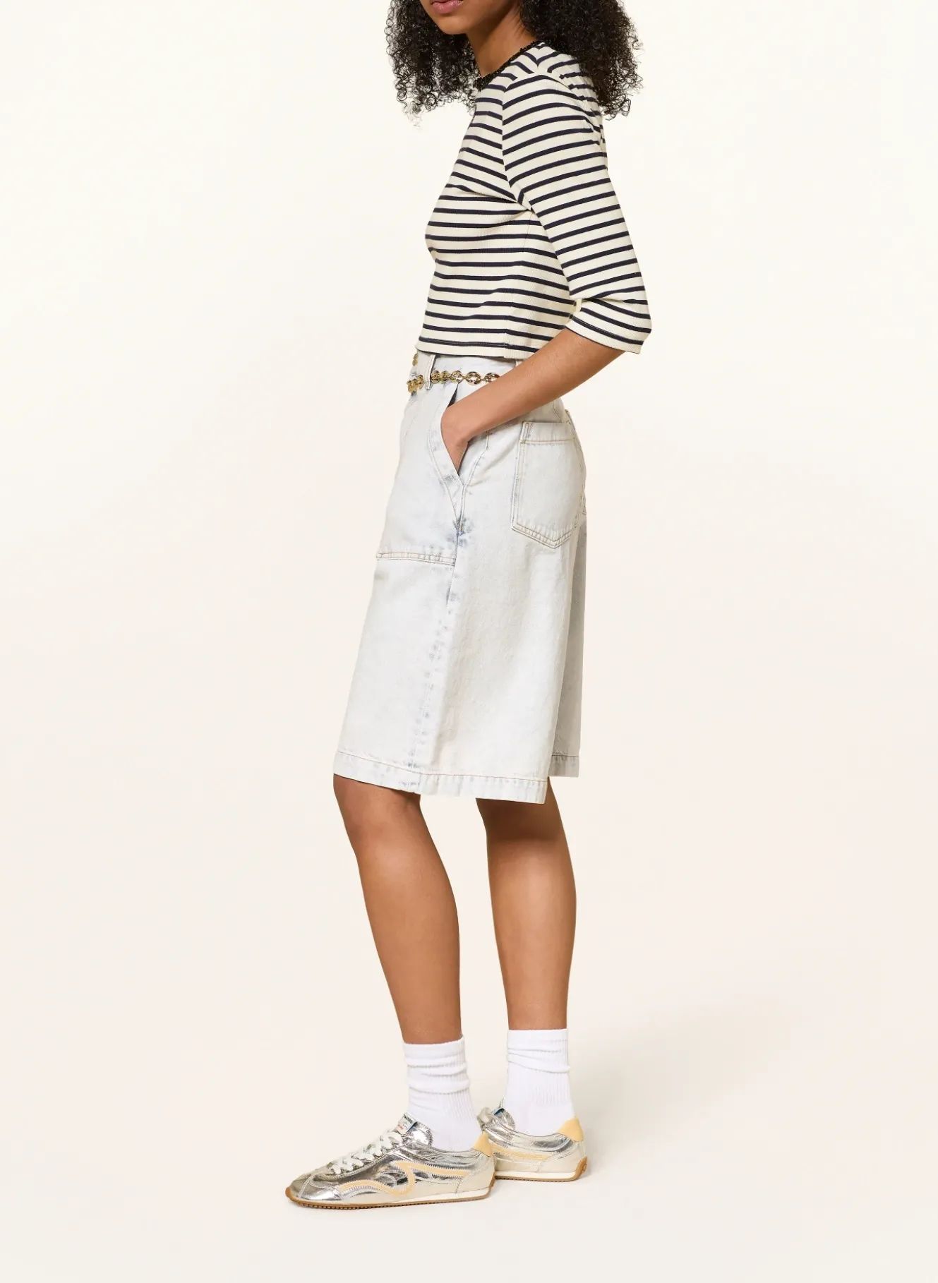 Jeans-Bermudas