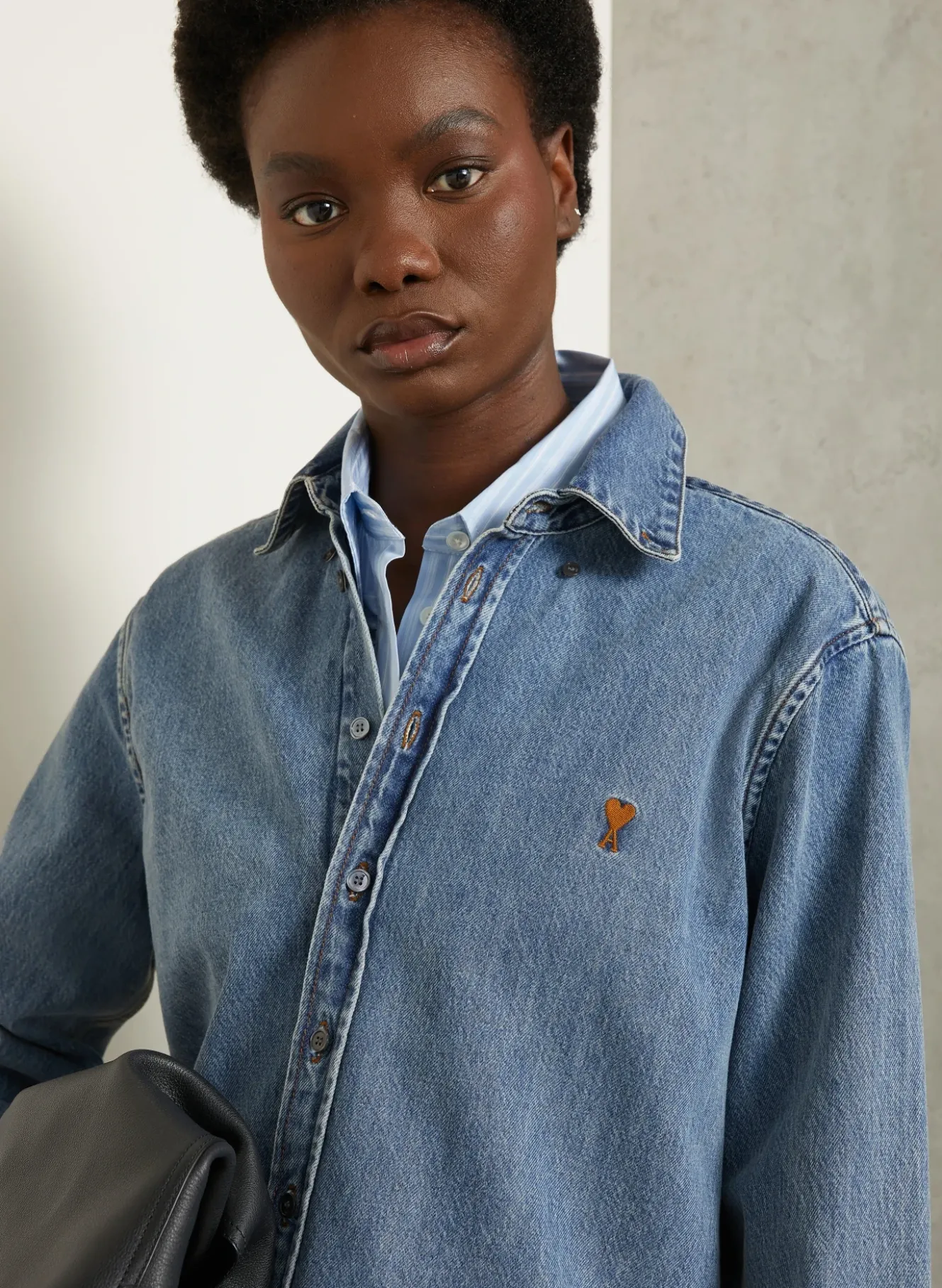 Jeansbluse