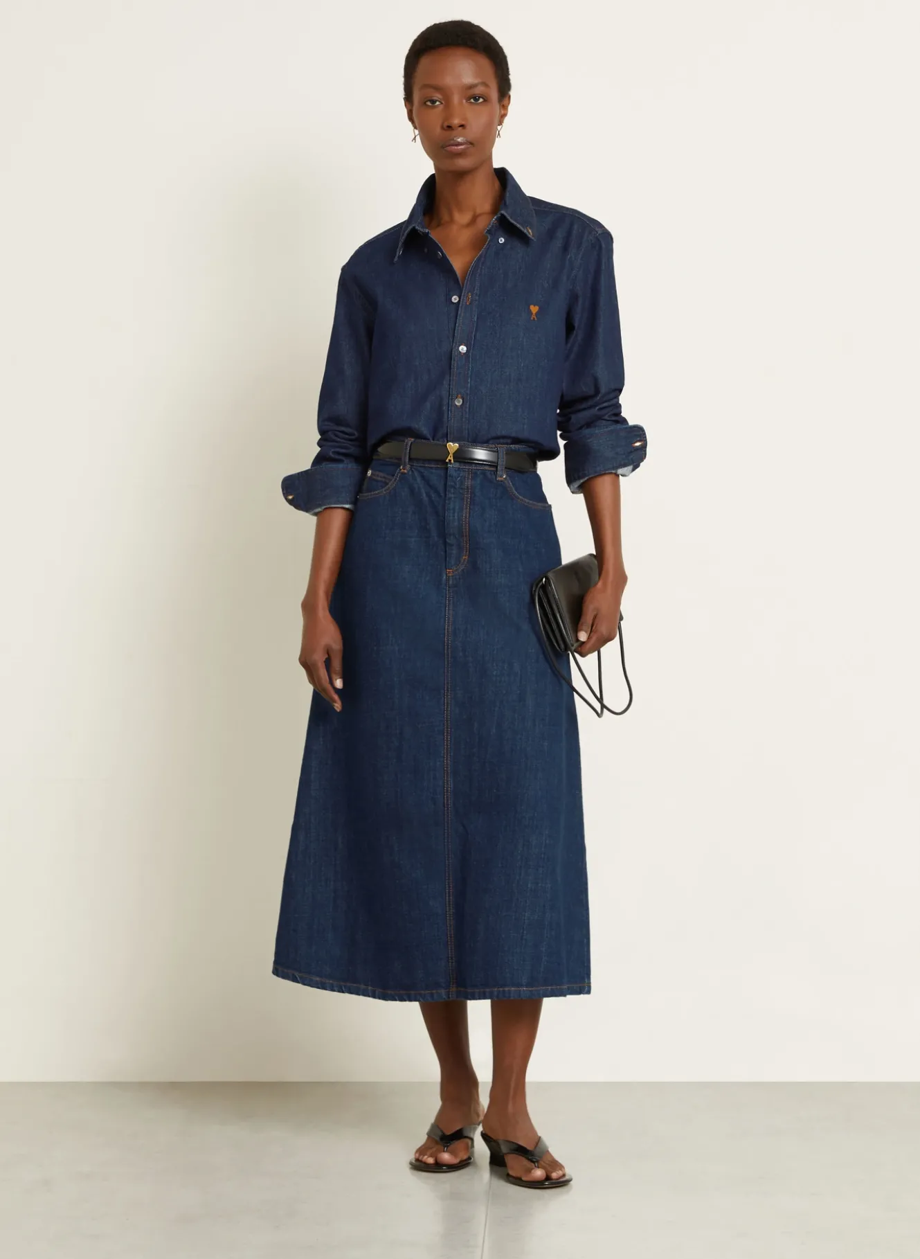 Jeansbluse