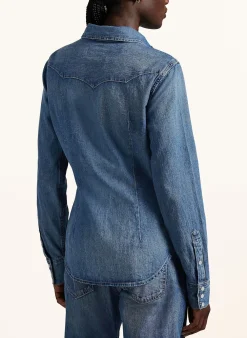 Jeansbluse