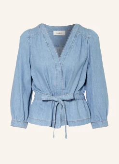 Jeansbluse LAVINA mit 3/4-Arm