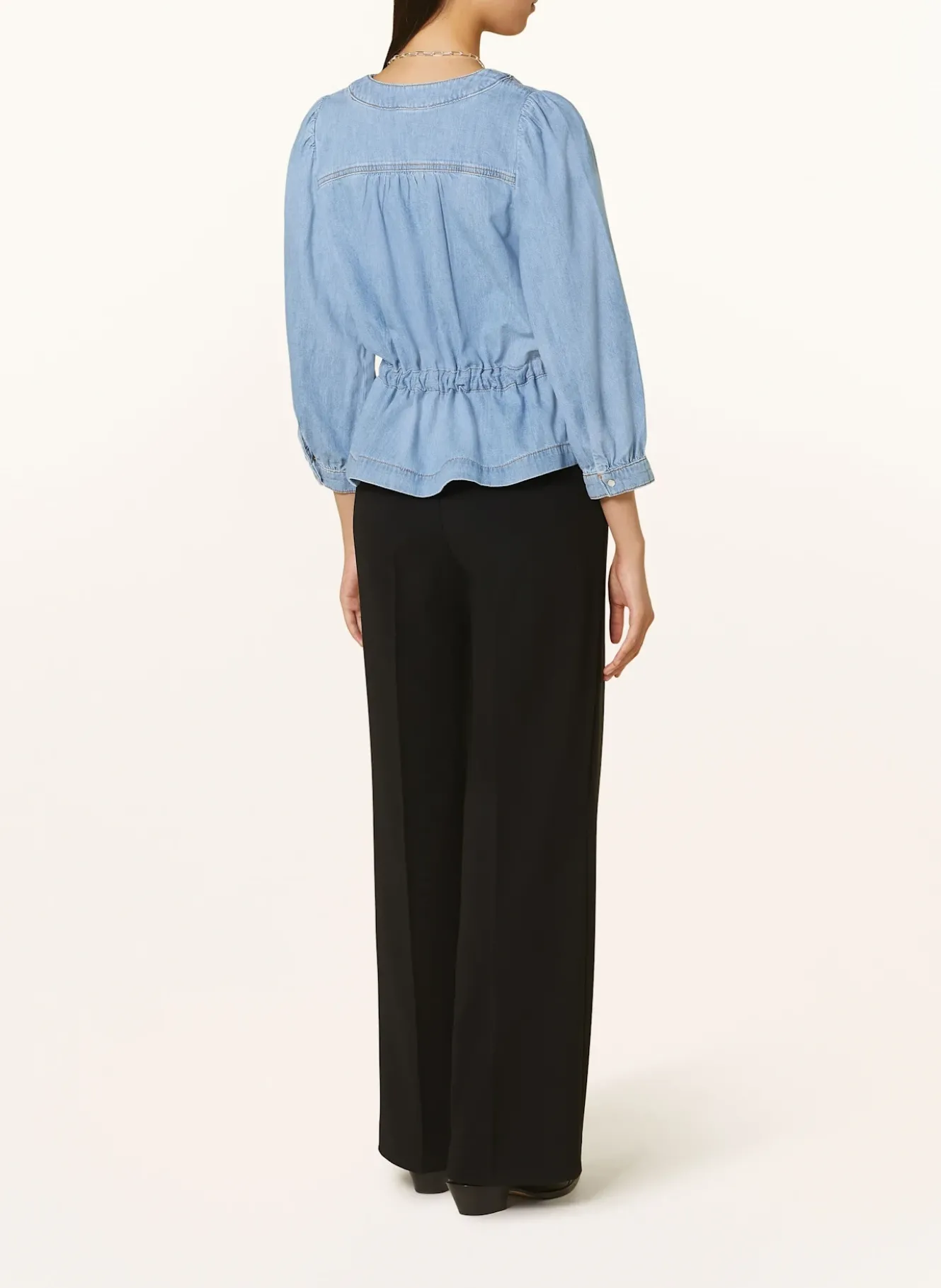 Jeansbluse LAVINA mit 3/4-Arm
