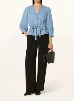 Jeansbluse LAVINA mit 3/4-Arm