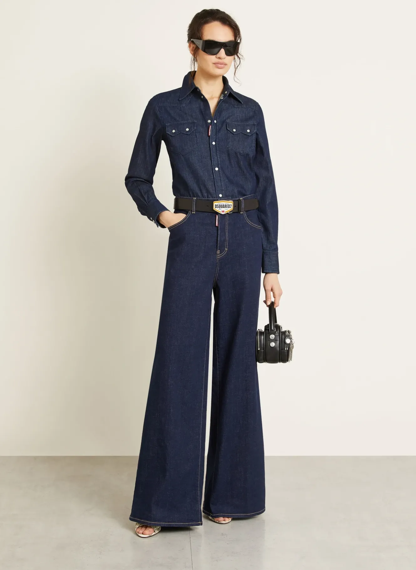 Jeansbluse WESTERN