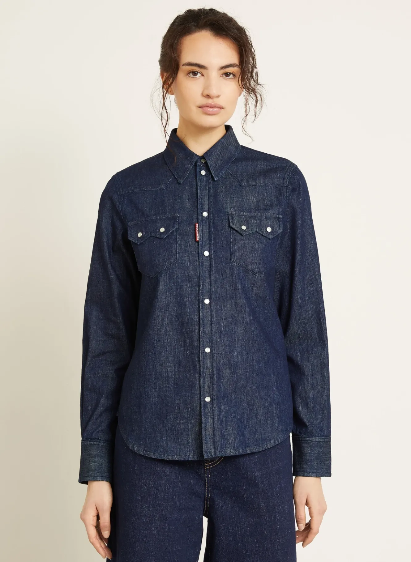 Jeansbluse WESTERN