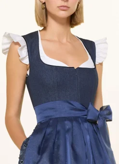 Jeans-Dirndl mit Pailletten