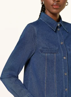 Jeans-Hemdblusenkleid