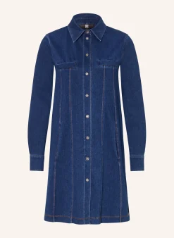 Jeans-Hemdblusenkleid