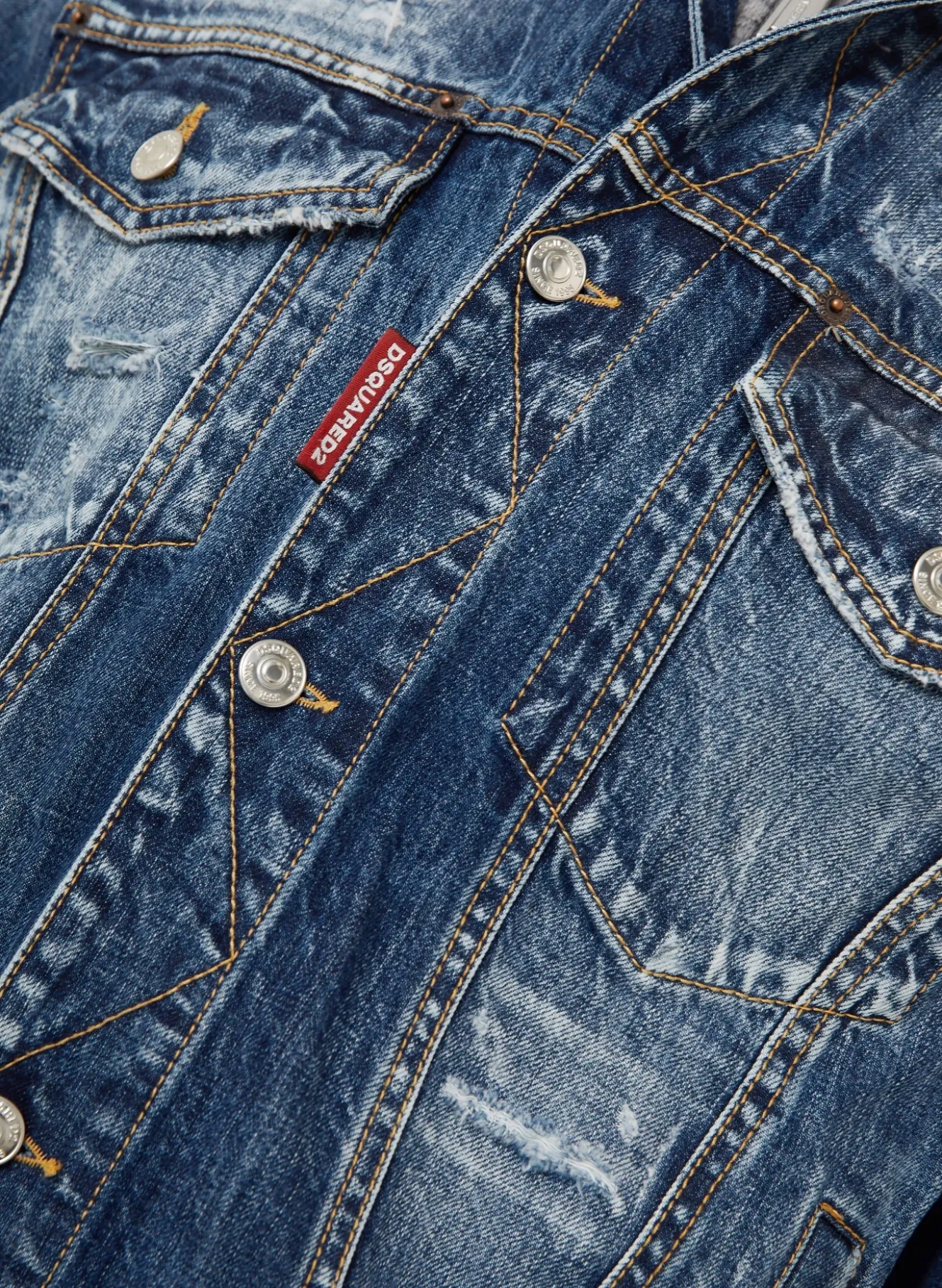 Jeansjacke mit Blende