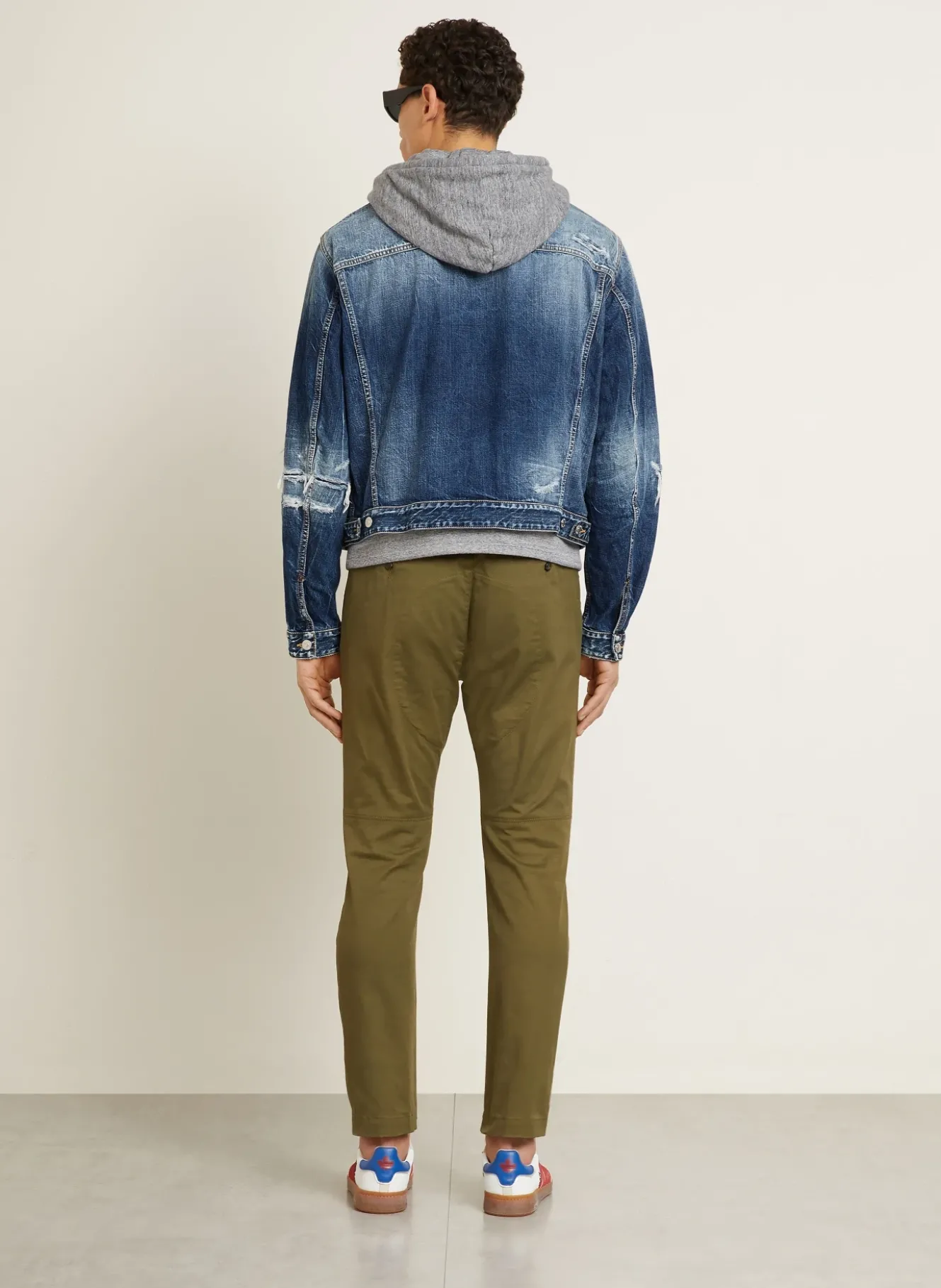 Jeansjacke mit Blende