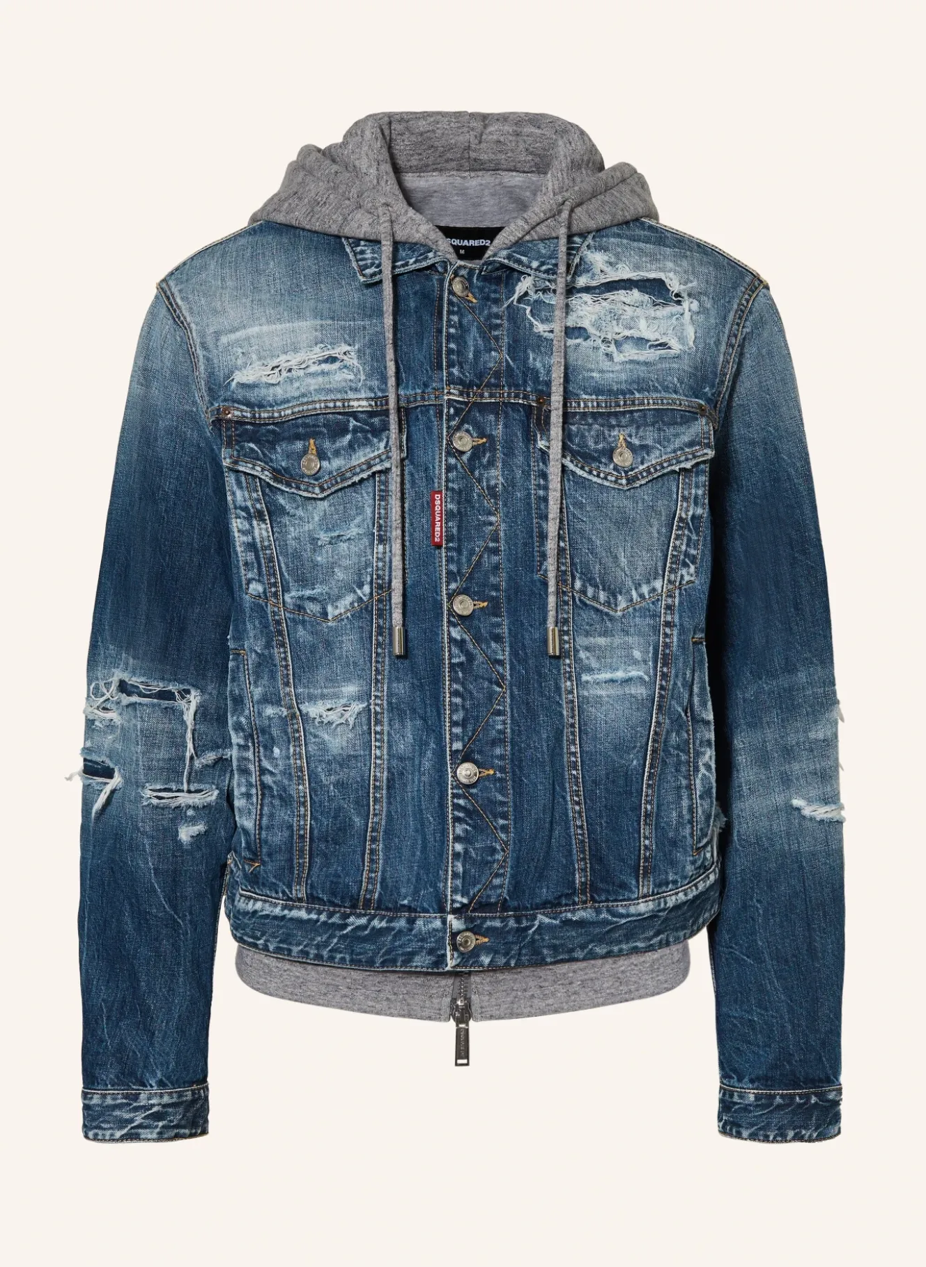 Jeansjacke mit Blende