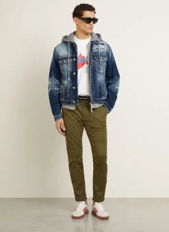 Jeansjacke mit Blende