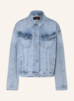 Jeansjacke mit Nieten