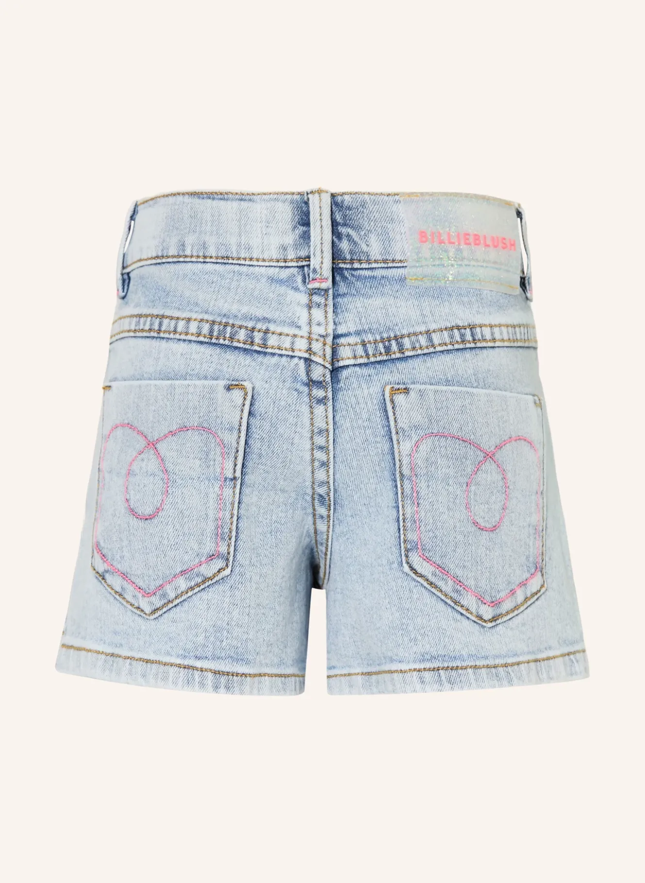 Jeansshorts mit Pailletten