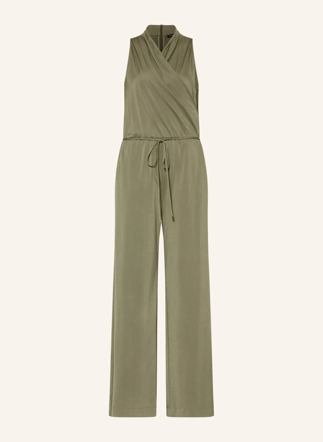 Jersey-Jumpsuit in Wickeloptik