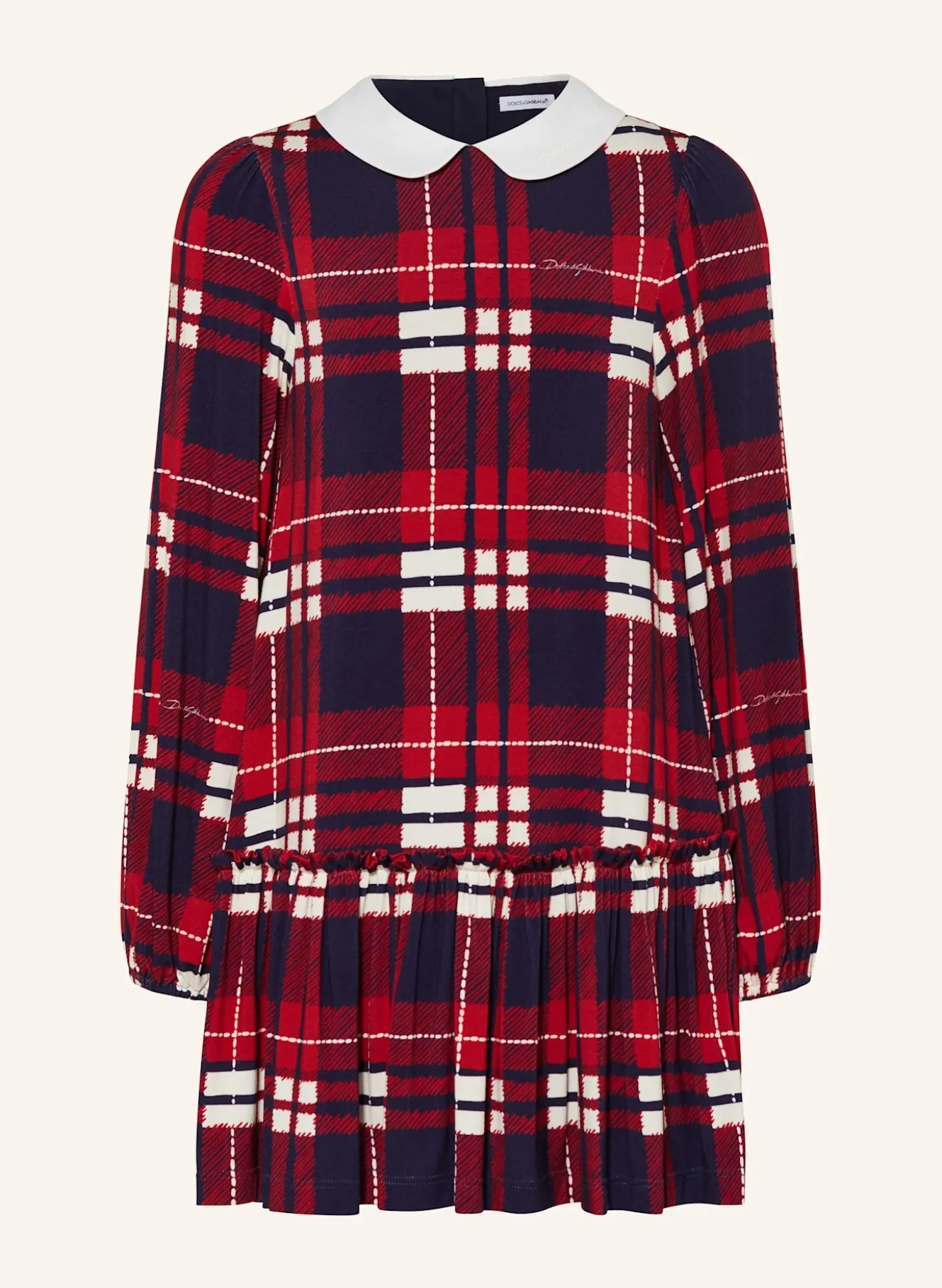 Jerseykleid mit Rüschen