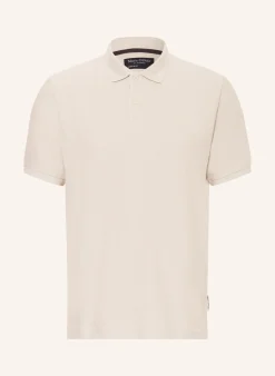 Jersey-Poloshirt Regular Fit mit Leinen