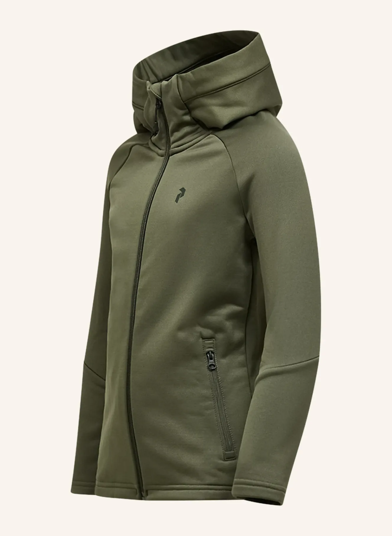 Jr Rider Essentials Midlayer Zip Hood Fleecejacke